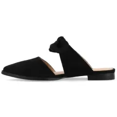 Journee Collection Womens Telulah Slip On Pointed Toe Mules Flats
