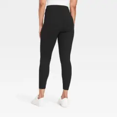 Women's Crossover V-Waistband Leggings - A New Day&trade; Black