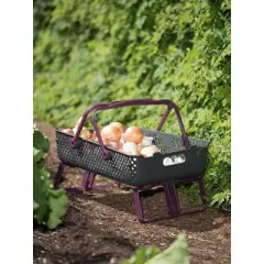 Gardener's Supply Company Multipurpose Garden Basket | Large Mod Hod For Carrying, Collecting, and Cleaning Vegetable Harvest | Farmers Market Basket