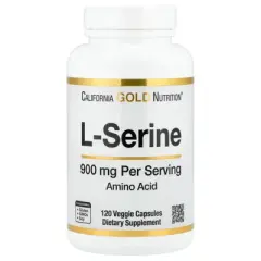 California Gold Nutrition L-Serine, 900 mg, 120 Veggie Capsules