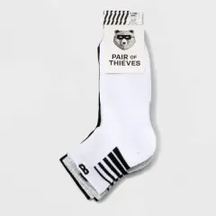 Pair of Thieves Men's Ankle Socks 3pk - Black 6-12
