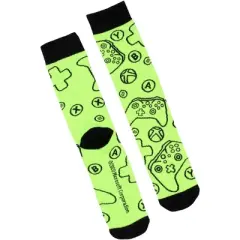 Xbox Socks Men's Video Game Gaming Logo Patterns 3 Pack Crew Socks Multicoloured