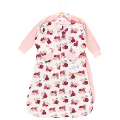 Hudson Baby Infant Girl Long-Sleeve Fleece Sleeping Bag, Floral