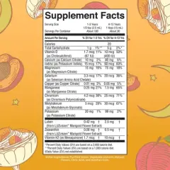 Kids Liquid Nighttime Multimineral with Lutein Peaches and Cream, 15.22 fl oz