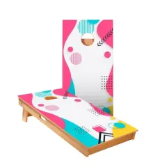 Skips Garage 80s Pop Art Cornhole Boards - ACA Star Series