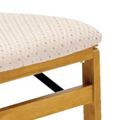 Set of 2 Slat Back Folding Chair Oak Brown - Stakmore