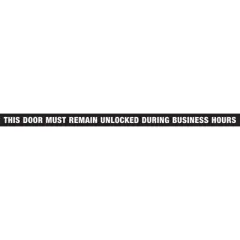Hillman English Black Notice Decal 1.5 in. H X 28 in. W - Case of 10