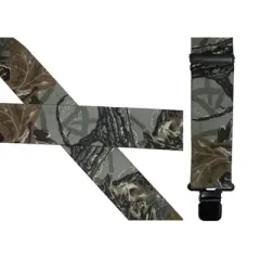 CTM Men's Elastic Clip-End 2 Inch Realtree Camo Suspenders