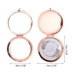 Unique Bargains Flexible Makeup Mirror Rose Gold Tone 1 Pc