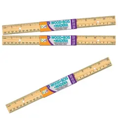 Geddes Wooden Ruler - 24 per box