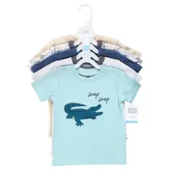 Hudson Baby Infant and Toddler Boy Short Sleeve T-Shirts, Safari Adventure