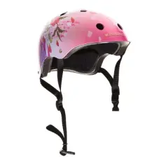 Punisher Skateboards Samurai Geisha Multi-Sport Skateboard Helmet 11-vent Size Medium, Pink