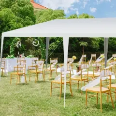 Tangkula 10'x20' Outdoor White Wedding Party Event Tent Gazebo Canopy Pavilion