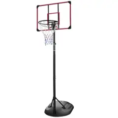Portable Basketball Hoop System with Adjustable Height and 32 Inch Backboard - Indoor/Outdoor Youth and Adult Basketball Goal