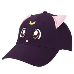 Sailor Moon Luna Cat Face Snapback Hat