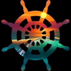 Women's Design By Humans Sailors Sunrise Wave Memories By Goldquills Racerback Tank Top