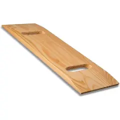 DMI Wooden Transfer Slide Board with Handles, Heavy Duty Patient Assist, 32x10x1 in, 735 lb