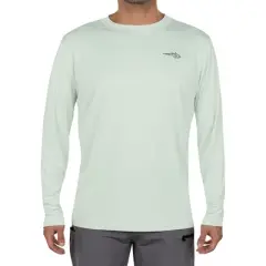 Reel Life Compass Lure UV Long Sleeve T-Shirt - Sea Foam