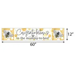 Big Dot of Happiness Little Bumblebee - Bee Baby Shower Decorations Party Banner
