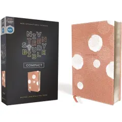 Niv, Teen Study Bible (for Life Issues You Face Every Day), Compact, Leathersoft, Peach, Comfort Print - by  Zondervan (Leather Bound)
