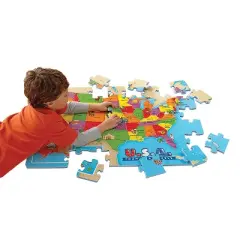 Educational Insights U.S.A. Foam Map Puzzle, Ages 5+
