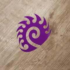 JINX Inc. StarCraft II 5"x5" Die Cut Vinyl Decal Sticker: Zerg, Purple