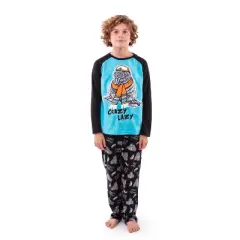 Sleep On It Boys Lazy Walrus Soft Novelty Fleece 2-Piece Pajama Sleep Pant Set