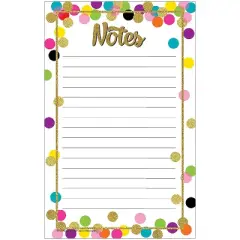 Teacher Created Resources Confetti Notepad 5" x 8" 3/pkg (TCR8893)