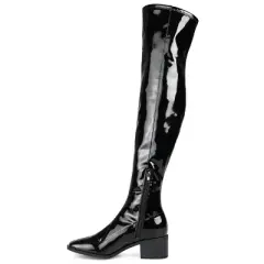 Journee Collection Womens Mariana Tru Comfort Foam Wide Calf Block Heel Over The Knee Boots
