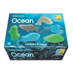 Yellow Door Little Lands &ndash; Ocean, Set of 8 Stone Figures