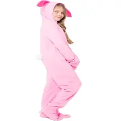 A Christmas Story Kids' One Piece Bunny Pajama Costume Union Suit Outfit Pink