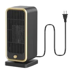 iMountek "500W Portable Electric Space Heater - PTC Ceramic Heating with Overheating & Tip-Over Protection, 3S Heat!" Black