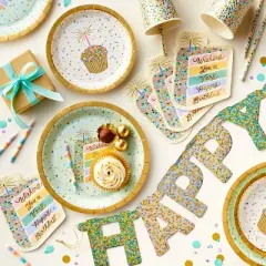 Rifle Paper Co. 25ct Birthday Cake Paper Straws