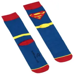DC Comics Justice League Superman The Flash Batman Socks Men's 3 Pack Crew Socks Multicoloured