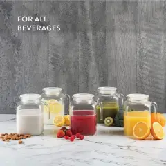 Bormioli Rocco Frigoverre Classic Jug 67.75 oz - with White Lid