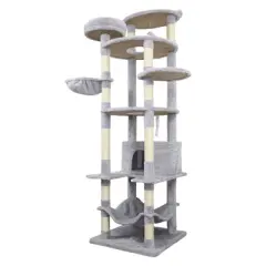 YOOCOZZ Cat Tree cy13, Cat Playground for Sleeping, Scratching and Playing, with Sisal Rope