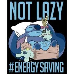Men's Lilo & Stitch Not Lazy, Saving Energy Sweatshirt