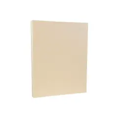 JAM Paper Parchment 65lb Cardstock 8.5 x 11 Coverstock Natural Recycled 171116