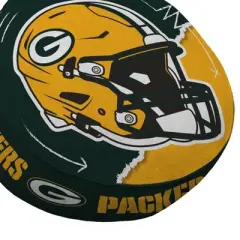 NFL Green Bay Packers Split Helmet Circle Plushlete Pillow