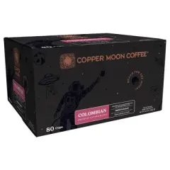 Copper Moon Colombian Blend Medium Roast Coffee Pods - 80ct