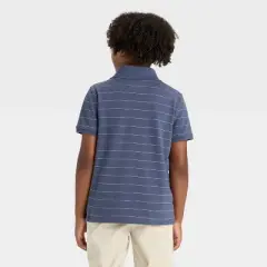 Boys' Short Sleeve Pique Striped Polo T-Shirt - Cat & Jack&trade;