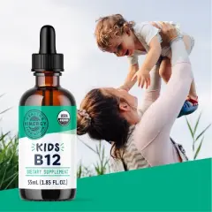 Vimergy Kids USDA Organic Liquid B12&ndash; 55 ml | Ages 1-18 |