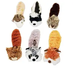 Multipet Bouncy Burrow Buddies Assorted Plush Assortment Dog Toy Medium 1 pk
