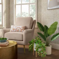 Variegated Trailing Plant in Wood Planter - Threshold&trade;