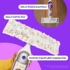 Swiffer Power Mop Wood Mopping Pad Refills for Floor Cleaning