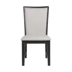 2pc Jasper Dining Slat Back Side Chair Set Black - Picket House Furnishings