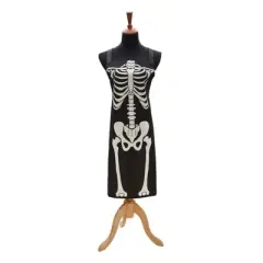 C&F Home Skeleton Bones Halloween Cotton Kitchen Apron Baking Cooking