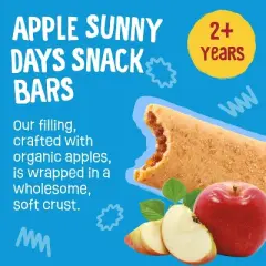 Earth's Best Organic Apple Toddler Snack Bars Sesame Street Sunny Days - 7ct