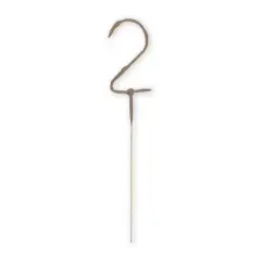 Number 2 Sparkler Flame Cake Candle: Gold Birthday Number Candle by Unique Industries