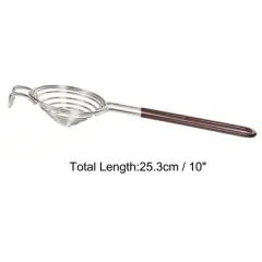 Unique Bargains Stainless Steel Long Handle Kitchen Baking Egg Separator 9.96 x 3 inches Silver 1 Pc